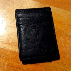 Fossil money clip, card holder, magnetic
